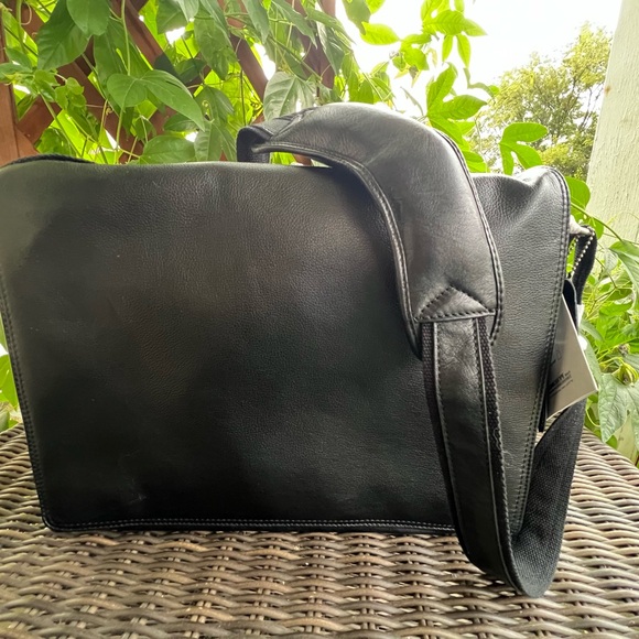 Black Leather Men's Bag